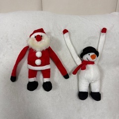サンタ＆スノーマン　マグネットオブジェの画像
