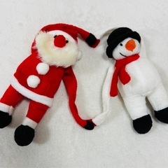 サンタ＆スノーマン　マグネットオブジェの画像