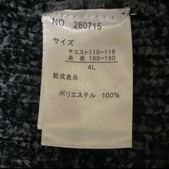 waad which flaws/ライトグレーニットセー ター長袖/4Lの画像