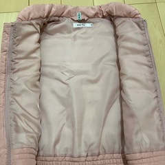 美品　ブランド　SLAP SLIP 中綿　ベスト 120cm ダウン　ジャケット　ピンク　フリル　女の子　の画像