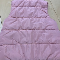美品　ブランド　SLAP SLIP 中綿　ベスト 120cm ダウン　ジャケット　ピンク　フリル　女の子　の画像