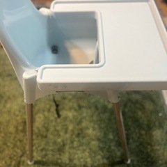 IKEA(イケア) ANTILOP ハイチェア トレイ付, シルバーカラー  IKEA の画像
