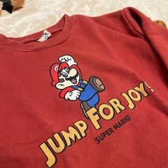 任天堂子供服110マリオパーカートレーナーの画像