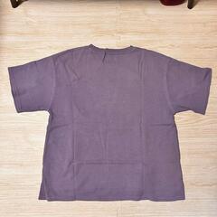 KANGOL カンゴール　リブ編みパープルTシャツ 半袖の画像