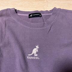 KANGOL カンゴール　リブ編みパープルTシャツ 半袖の画像