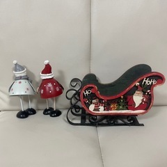 サンタクロース&スノーマン　オブジェの画像