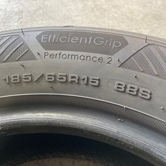 2025年製 GOODYEAR 185/65R15 4本 夏タイヤ 新車より4000キロ走行 現行アクアフリードなどにの画像