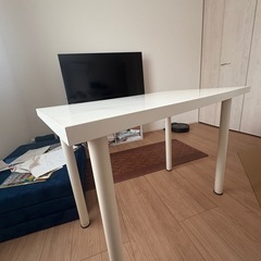 IKEA（イケア） LINNMON/リンモン・ADIL/オディリス テーブル 100×60cm ホワイトの画像