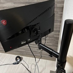 msi 27 165hz ゲーミングモニター　湾曲タイプ　の画像
