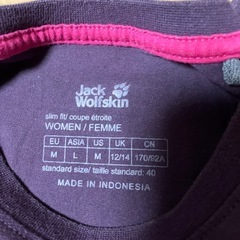 Jack Wolfskin ⭕️パープル Tシャツの画像