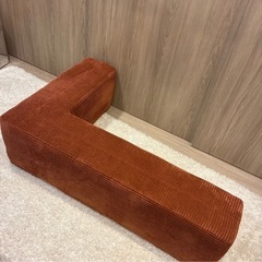 ※新品未使用※洗濯可オットマン クッションの画像
