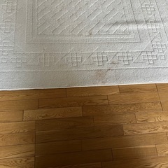 絨毯　カーペット　白の画像