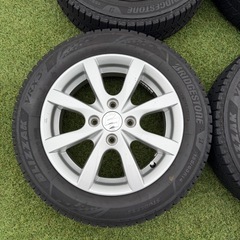 スタッドレスタイヤアルミセット　ブリヂストン VRX3 155/65R14の画像