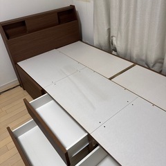 ニトリ　ベッドフレームの画像