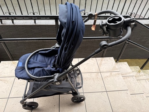 サイベックス ベビーカー メリオカーボン ネイビー （レインカバー・ドリンクホルダー付き）