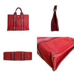 エルメス  ハンドバッグ レッド  HERMES フールトゥトートPMの画像