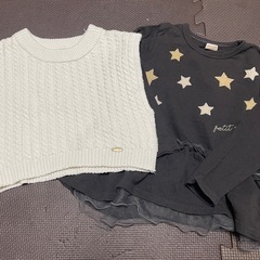 キッズ服　110 女の子　長袖の画像
