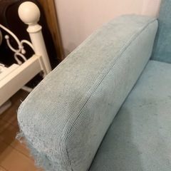 エメラルドグリーン　　ソファの画像
