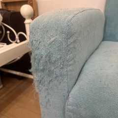 エメラルドグリーン　　ソファの画像