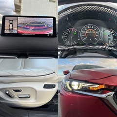 CX8 エクスクルーシブモード　サンルーフ　メーカーナビ　全周囲カメラ　衝突軽減装置　レーダークルーズ　禁煙車　本革シート　シートヒーター　パワーシート　ドライブレコーダー　コーナセンサーーセンサー　レーンキープの画像
