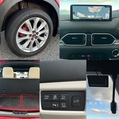 CX8 エクスクルーシブモード　サンルーフ　メーカーナビ　全周囲カメラ　衝突軽減装置　レーダークルーズ　禁煙車　本革シート　シートヒーター　パワーシート　ドライブレコーダー　コーナセンサーーセンサー　レーンキープの画像