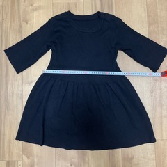 ブラックニットチュニックの画像