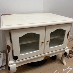三毛猫柄　　テレビ台　猫脚の画像