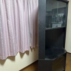 コーナー設置ＴＶ台兼用家具の画像