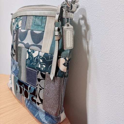 美品！！COACH コーチ ショルダーバッグ F13723 斜め掛け パッチワーク