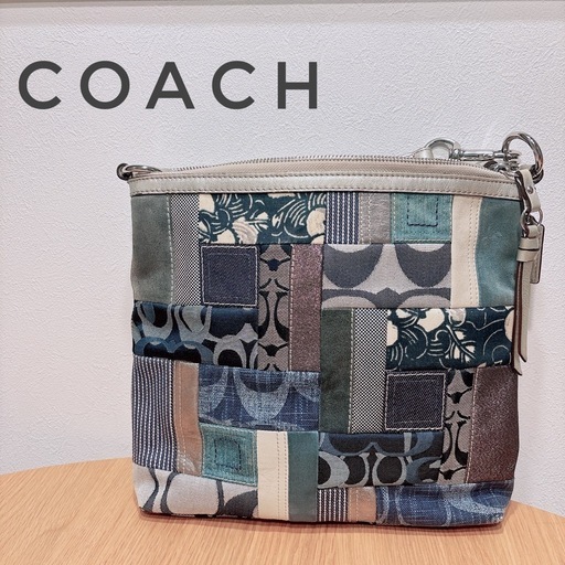 美品！！COACH コーチ ショルダーバッグ F13723 斜め掛け パッチワーク
