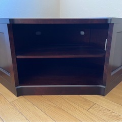 北海道民芸家具　コーナーテレビ台の画像