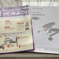 【美品】ショップジャパン 健康ステッパー ナイスデイS コンパクト 箱と説明書付の画像