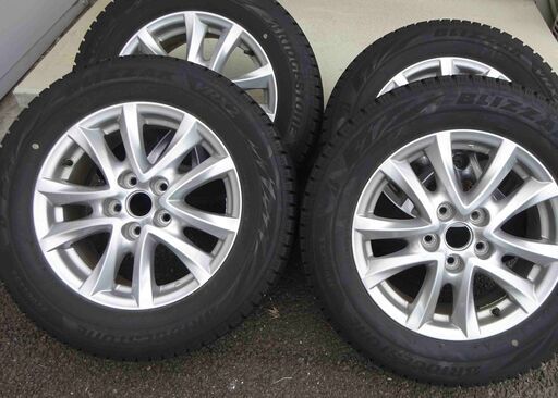 スタッドレス+純正アルミホイール 16インチ 4本セット Bridgestone VRX2 (2021年製) マツダCX-3