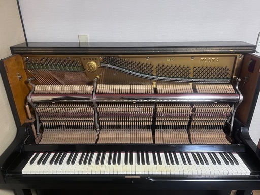 フローラピアノ象牙鍵盤黒色 (たっちゃん) 御陵の鍵盤楽器、ピアノの