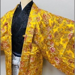 成人式用 男性袴 1式フルセット 派手 柄 お洒落 着物 羽織り 新品 未使用品の画像
