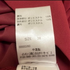 フリーサイズ ワインレッド ブラウスの画像
