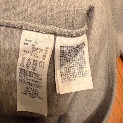 無印良品　パーカー　Lサイズ　グレー　ダンボールニット　フーディー　メンズ スウェット 長袖 フードの画像