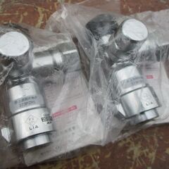 ☆光陽産業 373PZR5 LPガス用 10A 1/2フレキ直接続・検査孔付ボールガス栓(コンセント)◆2個セット・プッシュインパクト型の画像
