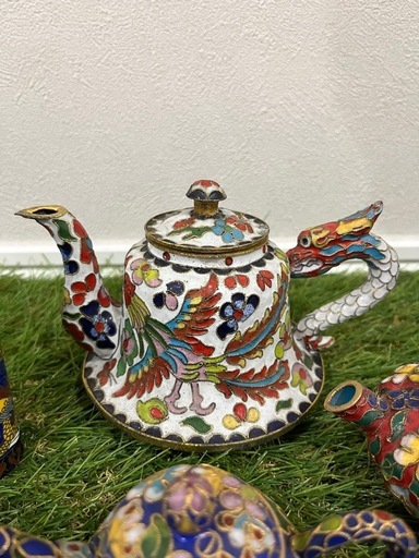 中国　七宝焼　まとめ売り　美術品