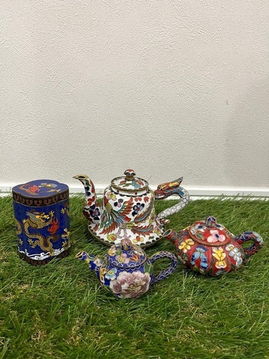 中国　七宝焼　まとめ売り　美術品