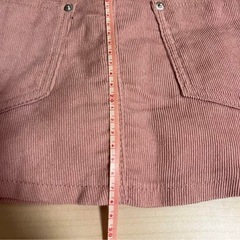 140cm コーデュロイ ピンク ミニスカートの画像