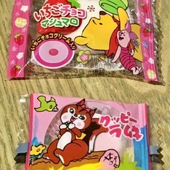 食料６点詰め合わせ (ミニ歌舞伎揚 77g １つ ･ ふ菓子 １本 ･ ペペロンチーノ 即席めん 36g １つ ･ 柿の種 16g １つ ･ マシュマロ 4.1g １つ ･クッピーラムネ １つ)の画像