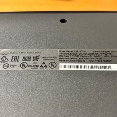 Lenovo レノボ　ノート
パソコンの画像