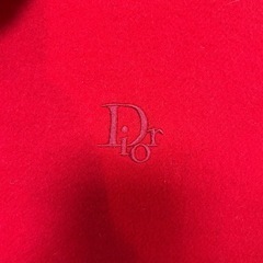 DIOR ディオール大判マフラー ストール 赤の画像