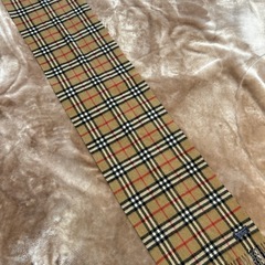 バーバリーカシミヤカシミア100%マフラー BURBERRY Burberrys 英国製 ノバチェックストールショールスカーフの画像