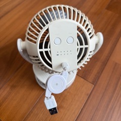 小型扇風機 クリップ式 フックありの画像