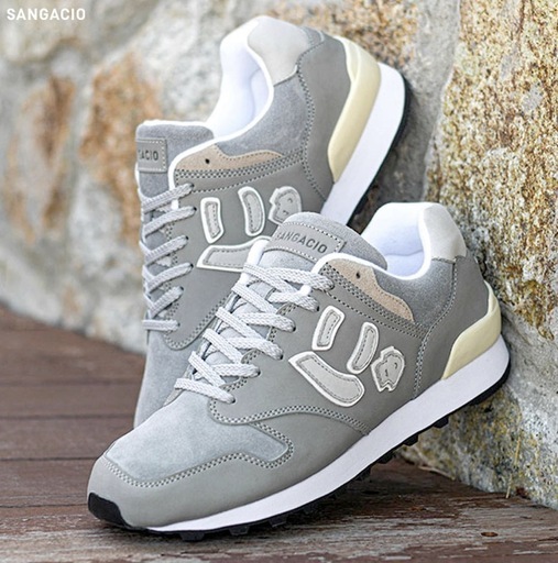 数量限定！SANGACIO グレー スニーカー 23.5cm