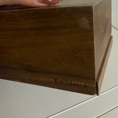 ケユカ　木製ティッシュケースの画像