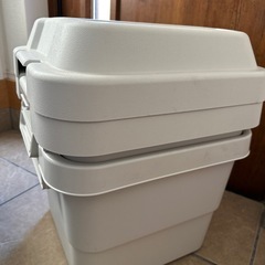 無印良品 ポリプロピレン頑丈収納ボックス ダークグレー 小 約幅40×奥行39×高さ37cm 30L 良品計画の画像