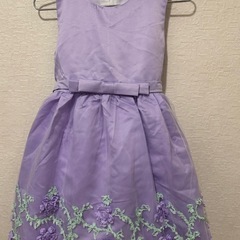 140センチ　パープル　ドレス　ワンピース　発表会　お呼ばれの画像